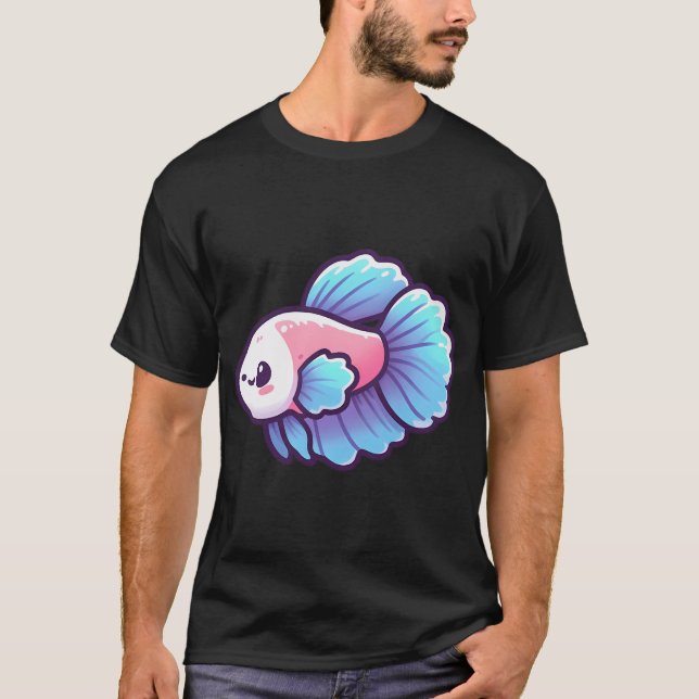 Camiseta Pez Betta Adorable (Anverso)