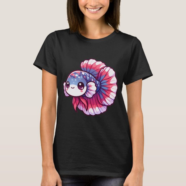 Camiseta Pez Betta Adorable (Anverso)