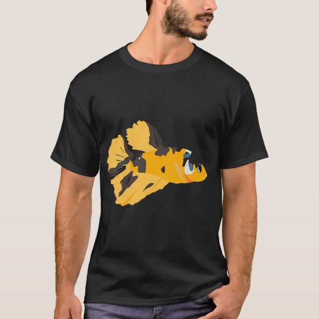 Camiseta Pez Betta Amarillo (Anverso)