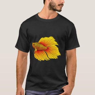 Camiseta Pez Betta Amarillo