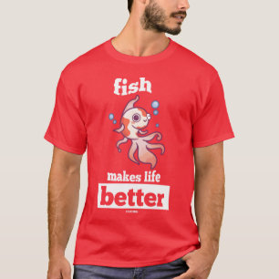 Camiseta Pez Betta animal vida marina niño