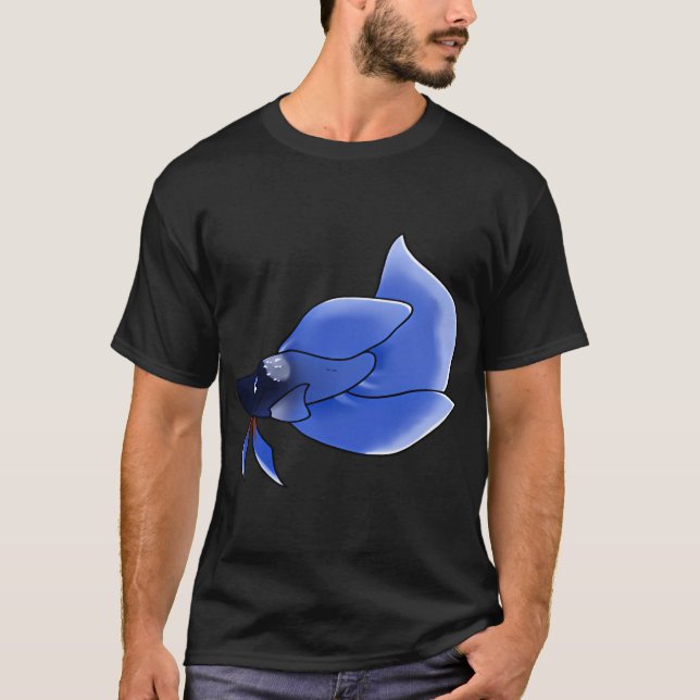 Camiseta Pez Betta Azul (Anverso)
