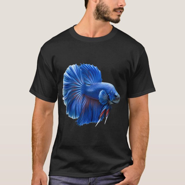 Camiseta Pez Betta Azul (Anverso)