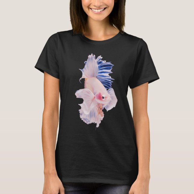 Camiseta Pez Betta Blanco (Anverso)