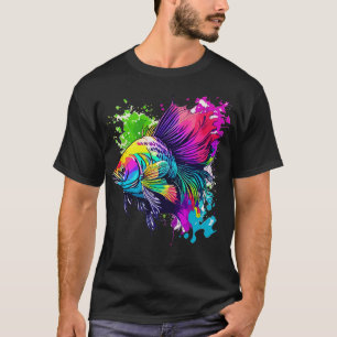 Camiseta Pez betta colorido