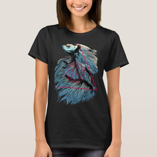 Camiseta Pez Betta Cósmico (Anverso)