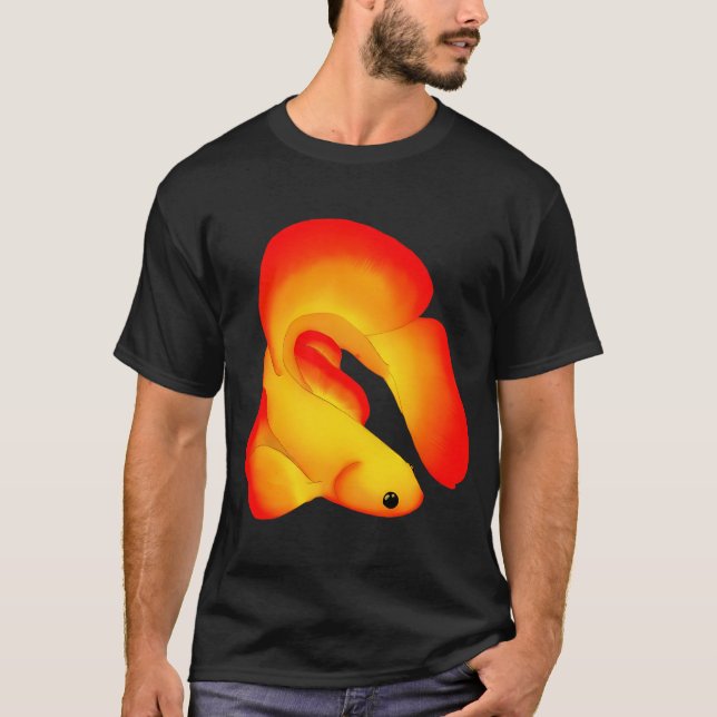 Camiseta Pez Betta de Fuego (Anverso)