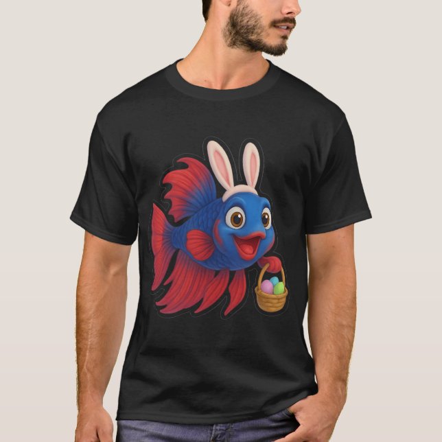 Camiseta Pez Betta de Pascua (Anverso)