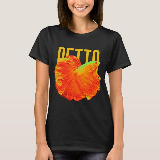 Camiseta Pez Betta Dorado (Anverso)