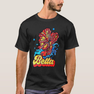Camiseta Pez Betta Hermoso Animal Acuario Mascota Pez Beta