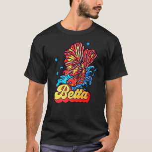 Camiseta Pez Betta Hermoso Animal Acuario Mascota Pez Beta 