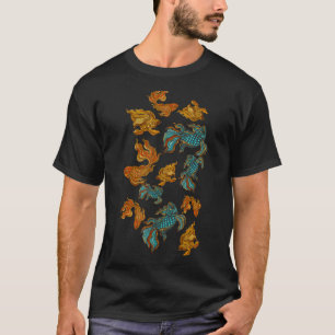 Camiseta Pez Betta Hermoso Animal Acuario Mascota Pez Beta 