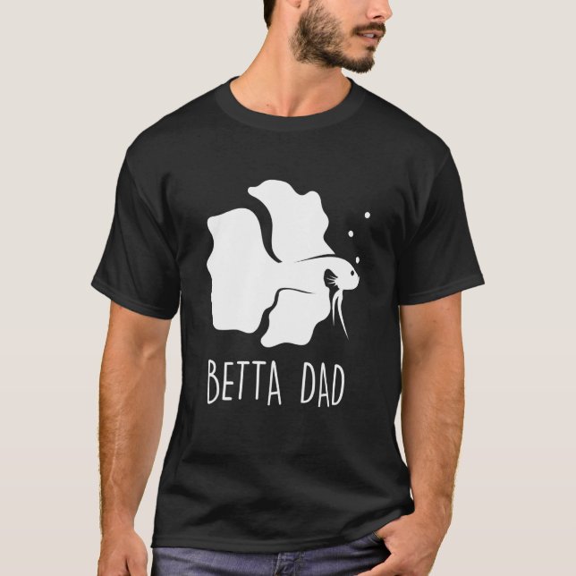 Camiseta Pez Betta Papá Acuario de Peces Betta Pelea 2 (Anverso)