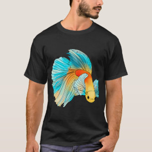 Camiseta Pez betta pastel
