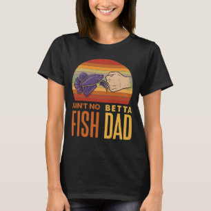 Camiseta Pez Betta Retro Divertido Padre Puño Levantado Ata