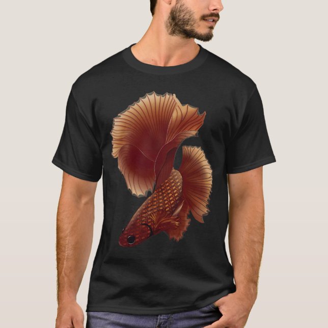 Camiseta Pez Betta Rojo 1 (Anverso)