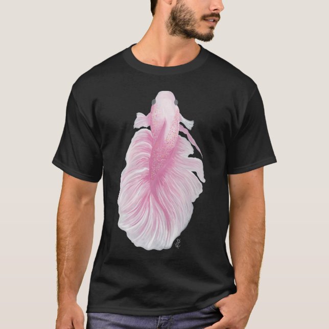 Camiseta Pez Betta Rosa (Anverso)