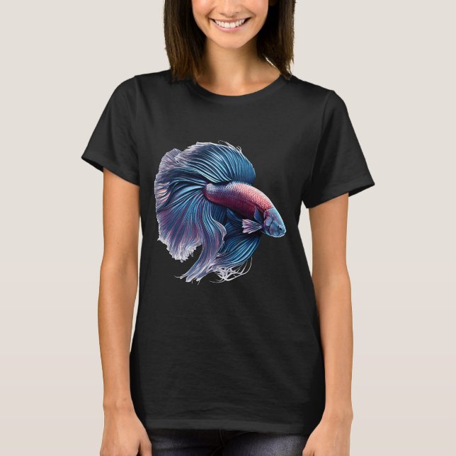 Camiseta Pez Betta siamés (Anverso)