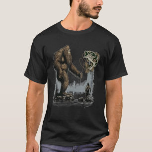 Camiseta Pez Bigfoot Divertido Sasquatch Pesca