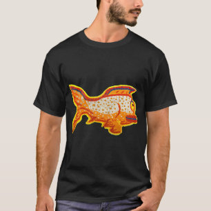 Camiseta Pez Brillante (Bolígrafo de Pintura sobre Lienzo)