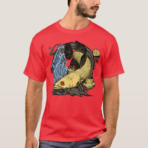 Camiseta pez cabeza de serpiente exótico