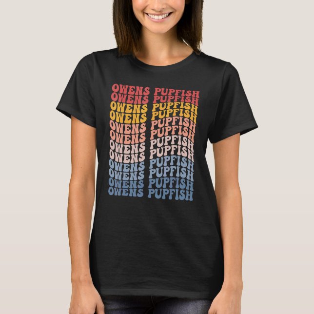 Camiseta Pez Cachorro de Owens Groovy Retro (Anverso)