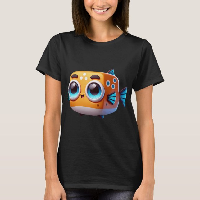 Camiseta Pez caja adorable (Anverso)