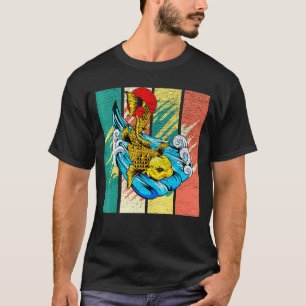 Camiseta Pez Carpa Koi Japonesa Vintage Retro