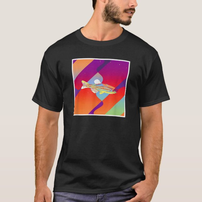 Camiseta Pez cebra Estética Vintage Retro (Anverso)