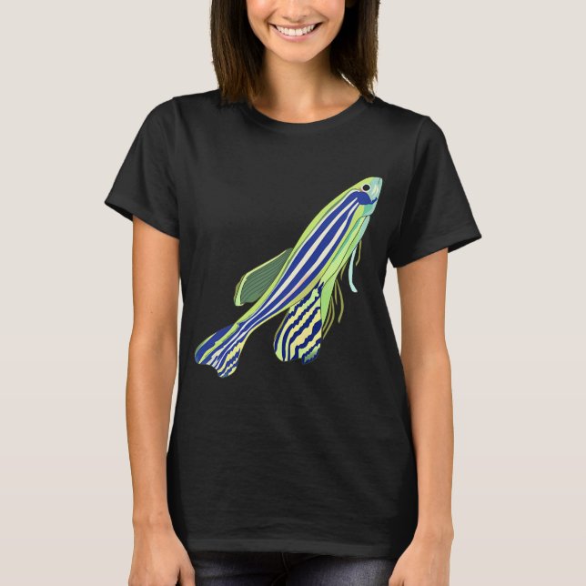 Camiseta Pez cebra lima (Anverso)