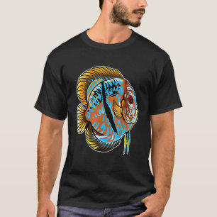 Camiseta Pez Cichlid Discus de Heckel Acuario Acuarofilia