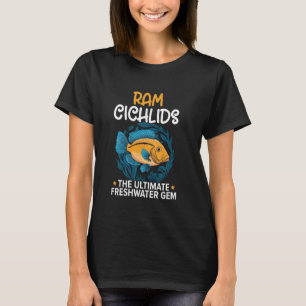 Camiseta Pez Cíclido Carnero Amante del Pez de Acuario de A