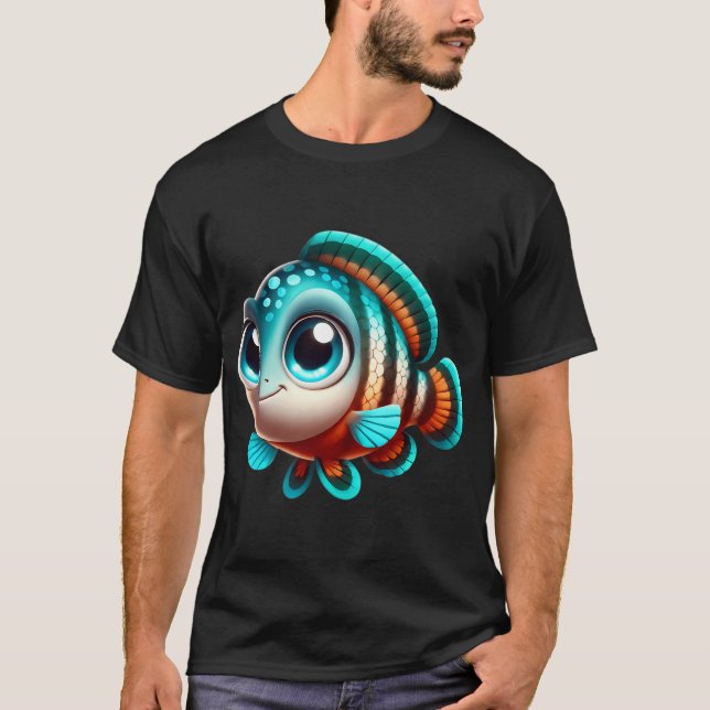 Camiseta Pez Cíclido Maya Adorable (Anverso)