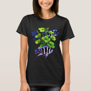 Camiseta Pez Cíclidos Frontosa Peces de Acuario de Agua Dul