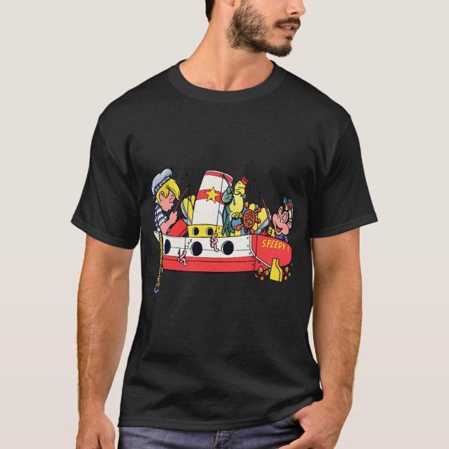 Camiseta Pez colorido alegre (Anverso)