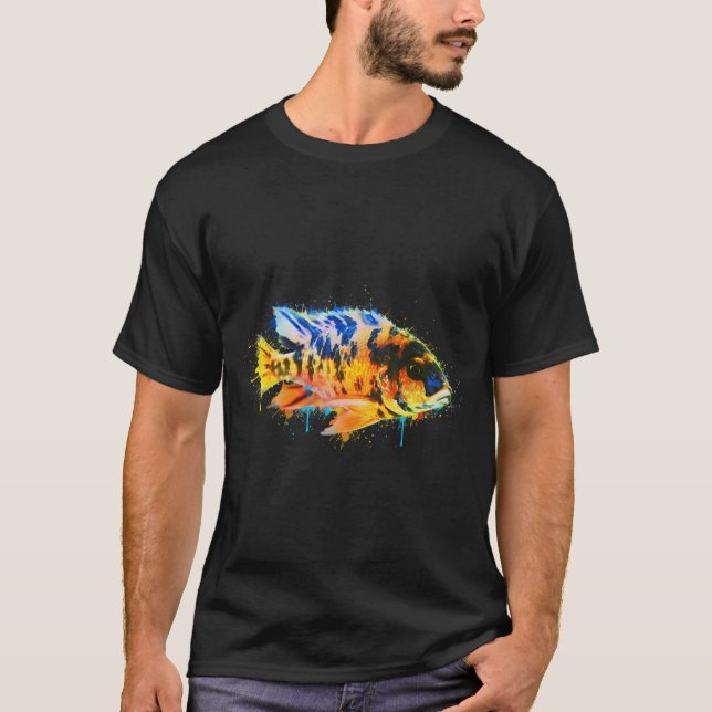 Camiseta Pez Colorido - Pincel (Anverso)