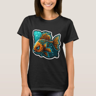 Camiseta Pez Colorido Temperamental