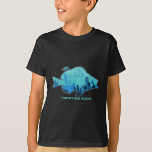 Camiseta Pez Con Aleta, Protección Ambiental, Protección Cl