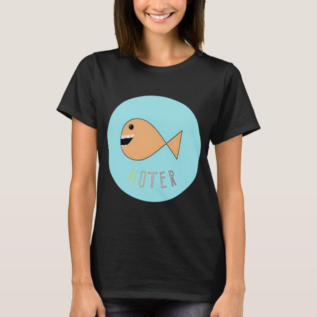 Camiseta Pez con dientes (Anverso)