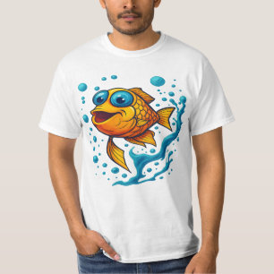 Camiseta pez con ojos grandes