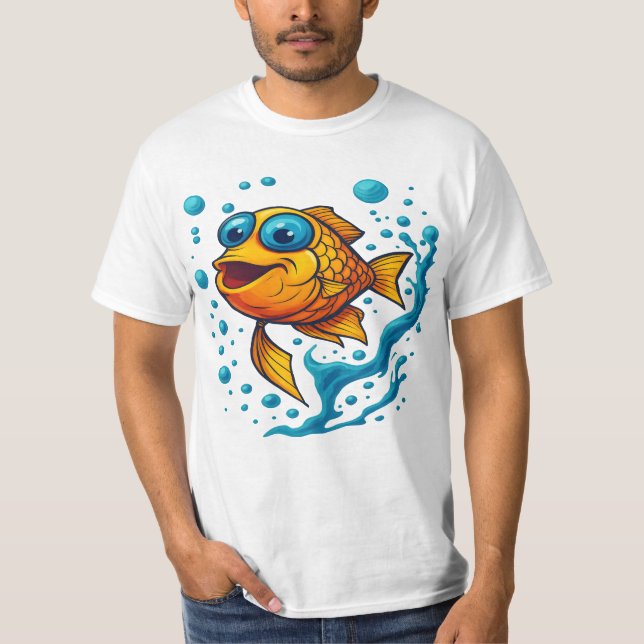 Camiseta pez con ojos grandes (Anverso)