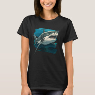 Camiseta Pez Criatura Marina Lo Clavó Acuático Tiburón Mart