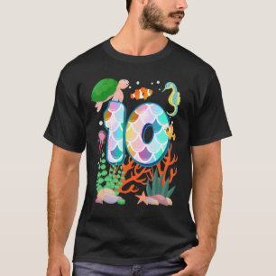 Camiseta Pez Cumpleaños 10 Tetra Acuario Submarino Nacimien