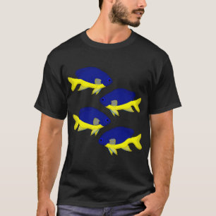 Camiseta Pez damisela azul