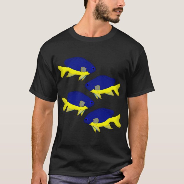Camiseta Pez damisela azul (Anverso)