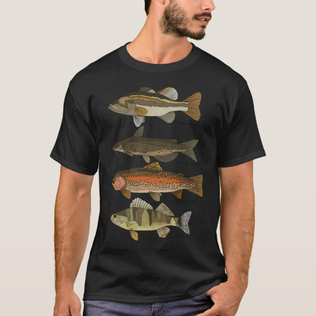 Camiseta Pez de agua dulce (Anverso)