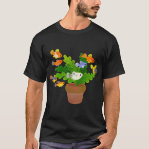 Camiseta Pez de agua dulce y plantas - Platy