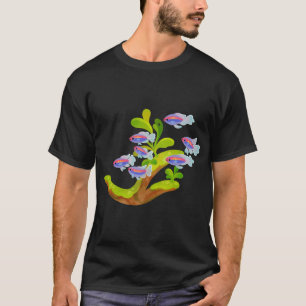 Camiseta Pez de agua dulce y plantas - Tetra del Congo