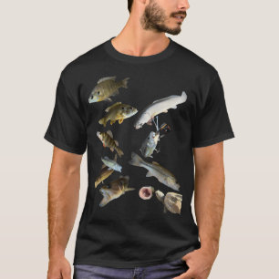 Camiseta Pez de agua dulce y tortuga mordedora bebé