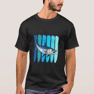 Camiseta Pez de agua salada de pesca Barracuda retro amante
